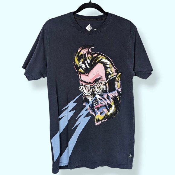 Volcom x Shawn Higgins Warewolf Laser Eyes Tee - Picture 1 of 6